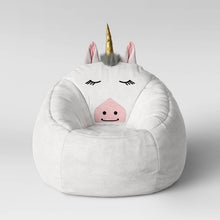 Load image into Gallery viewer, Pillowfort Bean Bag Pouf White Unicorn(1195)
