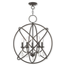 Load image into Gallery viewer, Auberta 5-Light Unique / Statement Globe Chandelier #222HW

