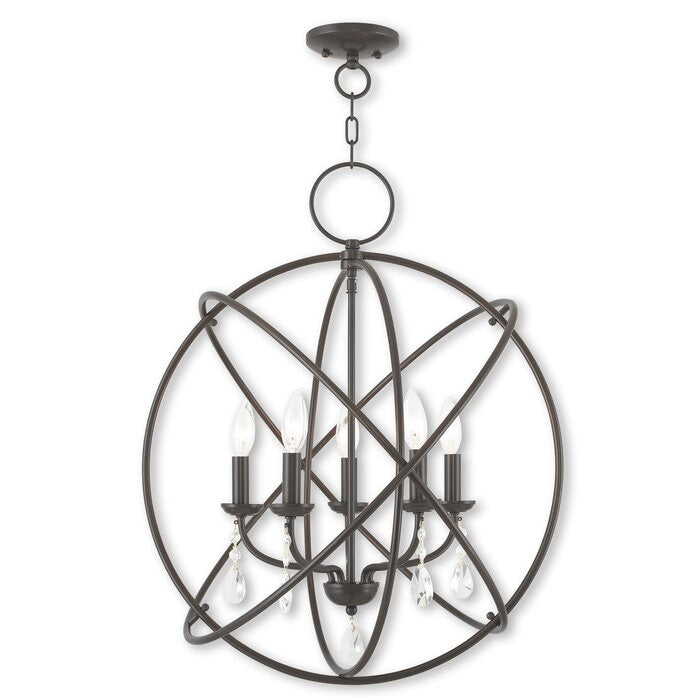 Auberta 5-Light Unique / Statement Globe Chandelier #222HW