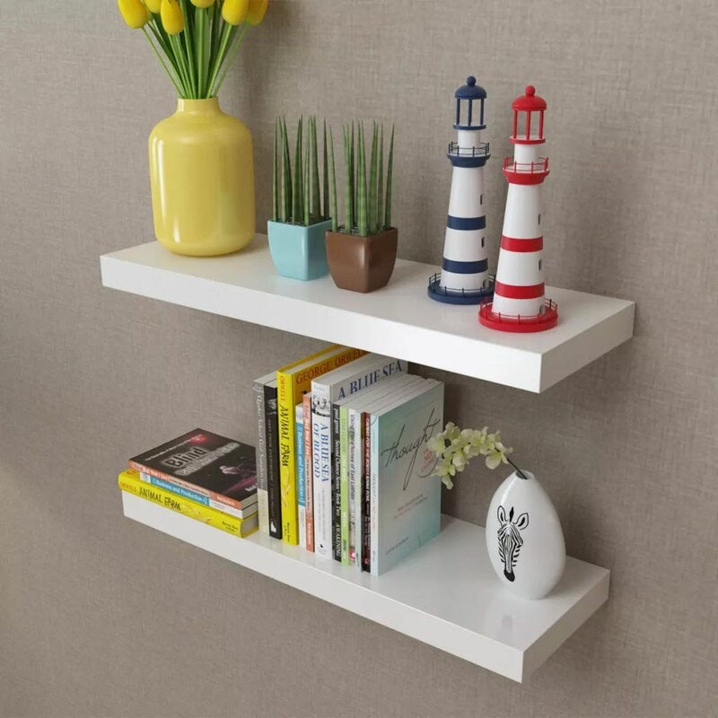 Dunbar Floating Shelves Set of 4 White(1469-2 boxes)