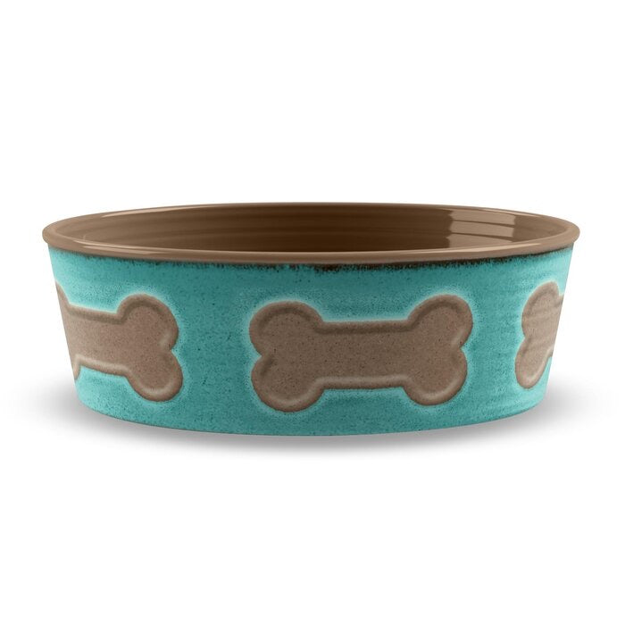 Jojo Bone Emboss Melamine Pet Bowl #138HW
