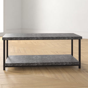 Slate Faux Concrete Coffee Table Gray(1589)