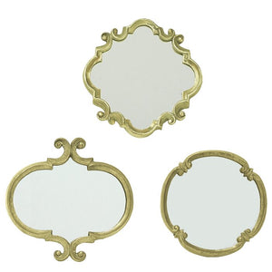 3 Piece Contemporary Meadow Wall Mirror Set #87HW
