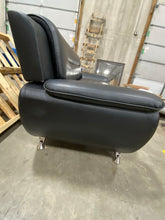 Load image into Gallery viewer, Mulvey 80&quot; Wide Faux Leather Pillow Top Arm Sofa Black
