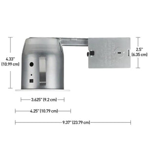 4 in. White Recessed  Circular Shower Lighting Kit MRM1202