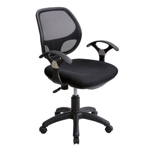 Techni Mobili Midback Mesh Task Office Chair Black(566)