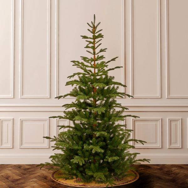 7-1/2 ft. Feel Real Norwegian Spruce Hinged Artificial Christmas Tree