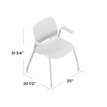 Load image into Gallery viewer, SET OF 2 Fiqueroa 4 Leg Stackable Chair  - #102CE
