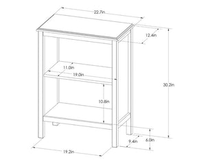 Windham 32.25” 2 shelf bookcase-overcast*AS IS* #3098