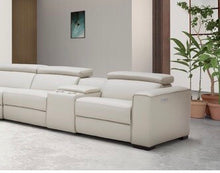Load image into Gallery viewer, Felsenthal Leather Reclining Sectional 3 Piece Set (Silver Gray)
