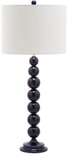Load image into Gallery viewer, Jenna Navy &amp; Off-White 31.5&quot; Stacked Ball Lamp - Set of 2 #544HW
