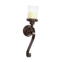 Load image into Gallery viewer, Brown Metal Traditional Candle Wall Sconce MRM2246
