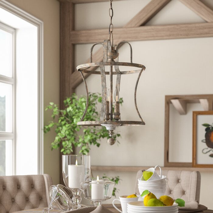 4 - Light Lantern Cylinder Pendant #421HW