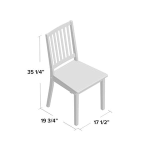 Raine Slat Back Side Chair Set of 4 Espresso(1329)