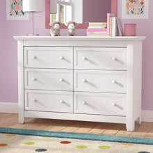 Load image into Gallery viewer, Plympton 6 Drawer Double Dresser White(316)
