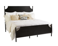Load image into Gallery viewer, Magnolia Home Manor Cathedral Queen Headboard Panel Bed By Joanna Gaines Black  285CDR
