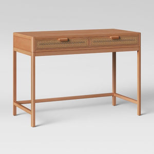 Minsmere Caned Writing Desk Natural Brown(579)