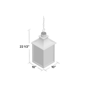 Deshawn 3 -Bulb 22.5" H Outdoor Hanging Lantern Slate(1806RR)