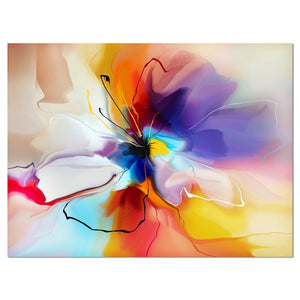 'Creative Flower in Multiple Colors' Painting on Canvas 30” x 40”(929)