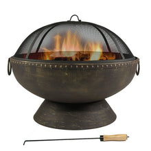 Load image into Gallery viewer, Tuscola Firebowl Steel Wood Burning Fire Pit #246HW
