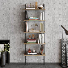 Load image into Gallery viewer, Innes 68.5&quot; H x 23.6&quot; W Ladder Bookcase Black  #88HW
