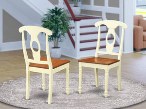 Kenley Dining Chairs Set of 2 Buttermilk/Cherry(1553)