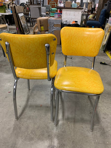 Yellow Retro Chairs set of 2