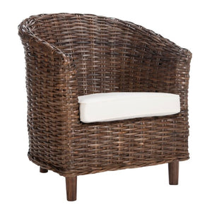 Willow Barrel Chair Brown/White(1429)