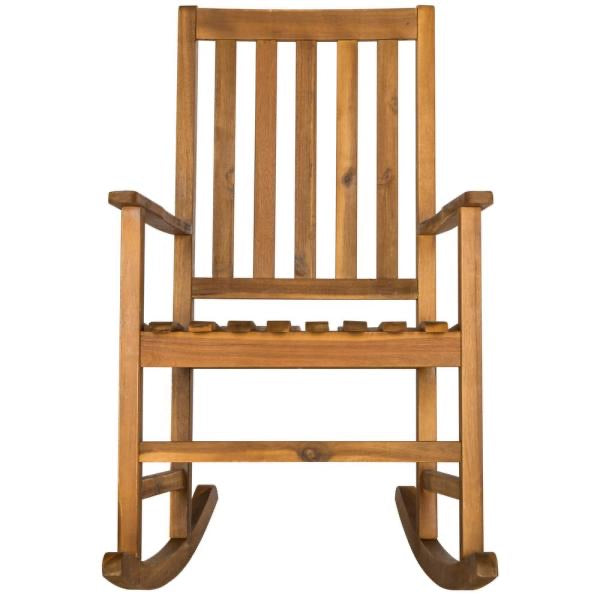 Barstow Natural Brown Acacia Wood Outdoor Rocking Chair 3081RR