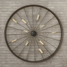 Load image into Gallery viewer, Millanocket Metal Wheel Photo Holder Wall Decor #608HW
