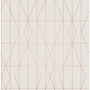 Diamond Geo 33’ L x 20.5” W Smooth Wallpaper Set of 2 #141HW