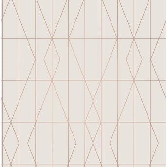 Diamond Geo 33’ L x 20.5” W Smooth Wallpaper Set of 2 #141HW
