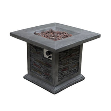 Load image into Gallery viewer, Bettine Stone Propane Gas Fire Pit Table Gray(1125)
