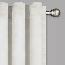 Load image into Gallery viewer, Sharron Max Blackout Rod Pocket Single Curtain Panel set of 2- Snow #618nd
