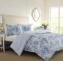 Load image into Gallery viewer, Twin Milagrogro 100% Cotton Reversible Duvet Cover set #233ha
