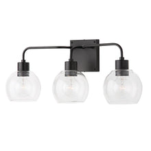 Load image into Gallery viewer, Rives 3-Light Dimmable Vanity Light Matte Black #281HW
