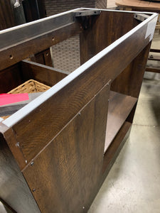 Trogdon Sliding Barn Door 36” Single Bathroom Vanity without sink.
