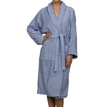 Load image into Gallery viewer, West Oak Lane 100% Cotton Terry Cloth Bathrobe-Large-Blue #83ms
