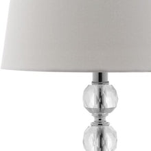 Load image into Gallery viewer, Nola 16-in Clear Fluorescent Rotary Socket Table Lamp with Fabric Shade (SB349)
