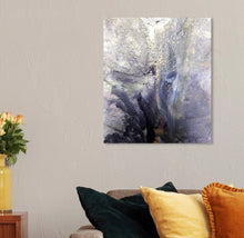 Load image into Gallery viewer, ‘Dreaming Abstract Silver Abstract’ Wrapped Canvas 20x24 #264-NT
