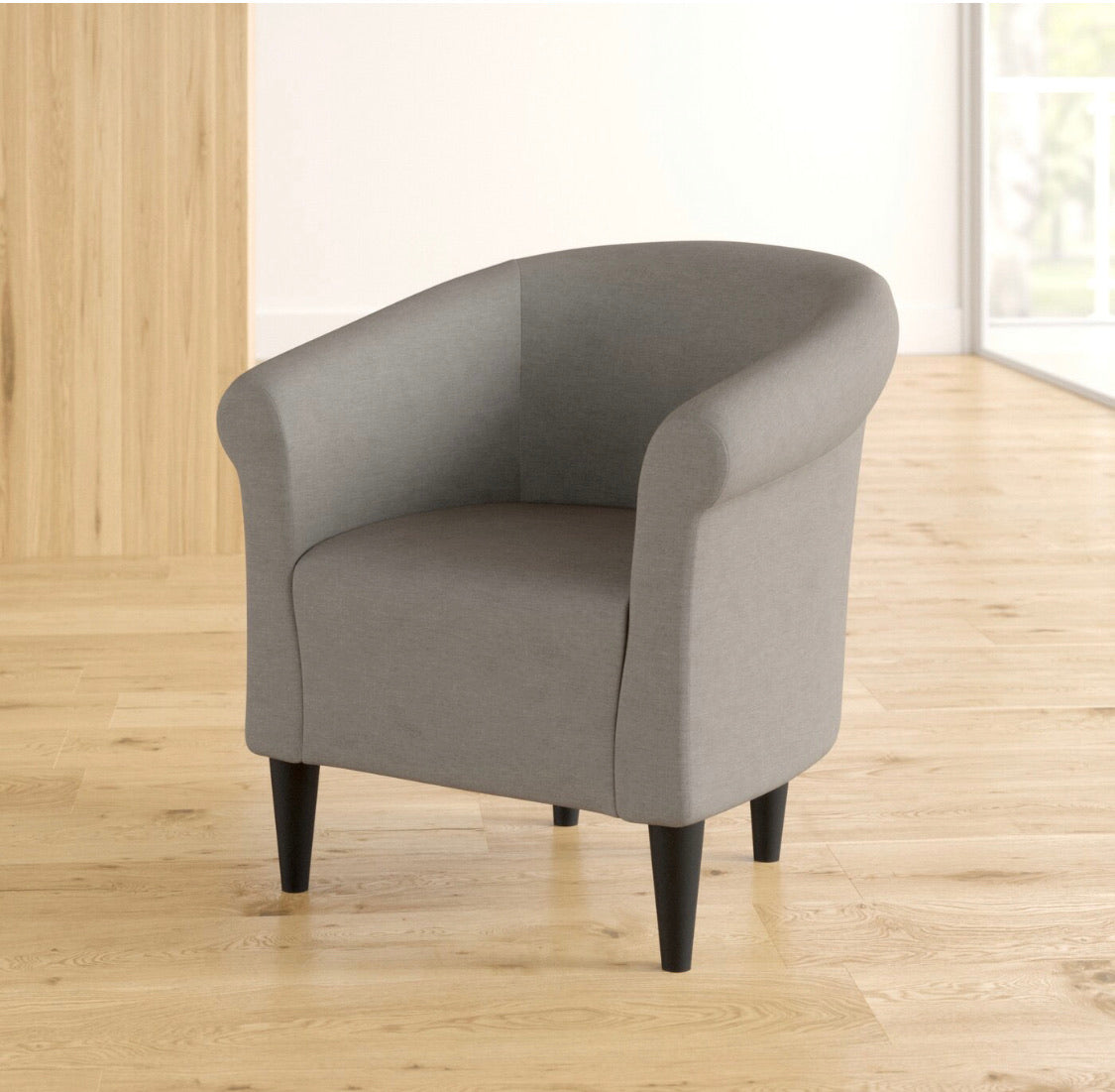 Liam Barrel Chair-Gray #4621