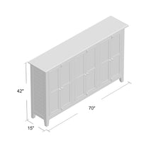 Load image into Gallery viewer, Claire 70&quot; Wide Acacia Wood Sideboard
