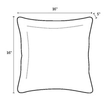 Load image into Gallery viewer, 16 x 16 Sapphire Leala Texture Square Outdoor Throw Pillow - Set of 2 (ND73)
