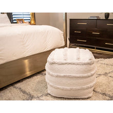 Load image into Gallery viewer, Astoria 18&quot; Square Pouf Ottoman - #249CE
