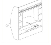 Load image into Gallery viewer, Prepac Floating Computer Desk with Storage - Black - #95CE
