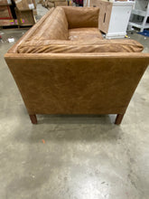 Load image into Gallery viewer, Chappell Genuine Leather 82.28&quot; Pillow Top Arm Sofa Brown
