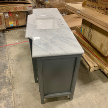 Load image into Gallery viewer, Metz Maple Gray 60" Single Bathroom Vanity Set AS IS (SB1518)(OUT OF BOX)
