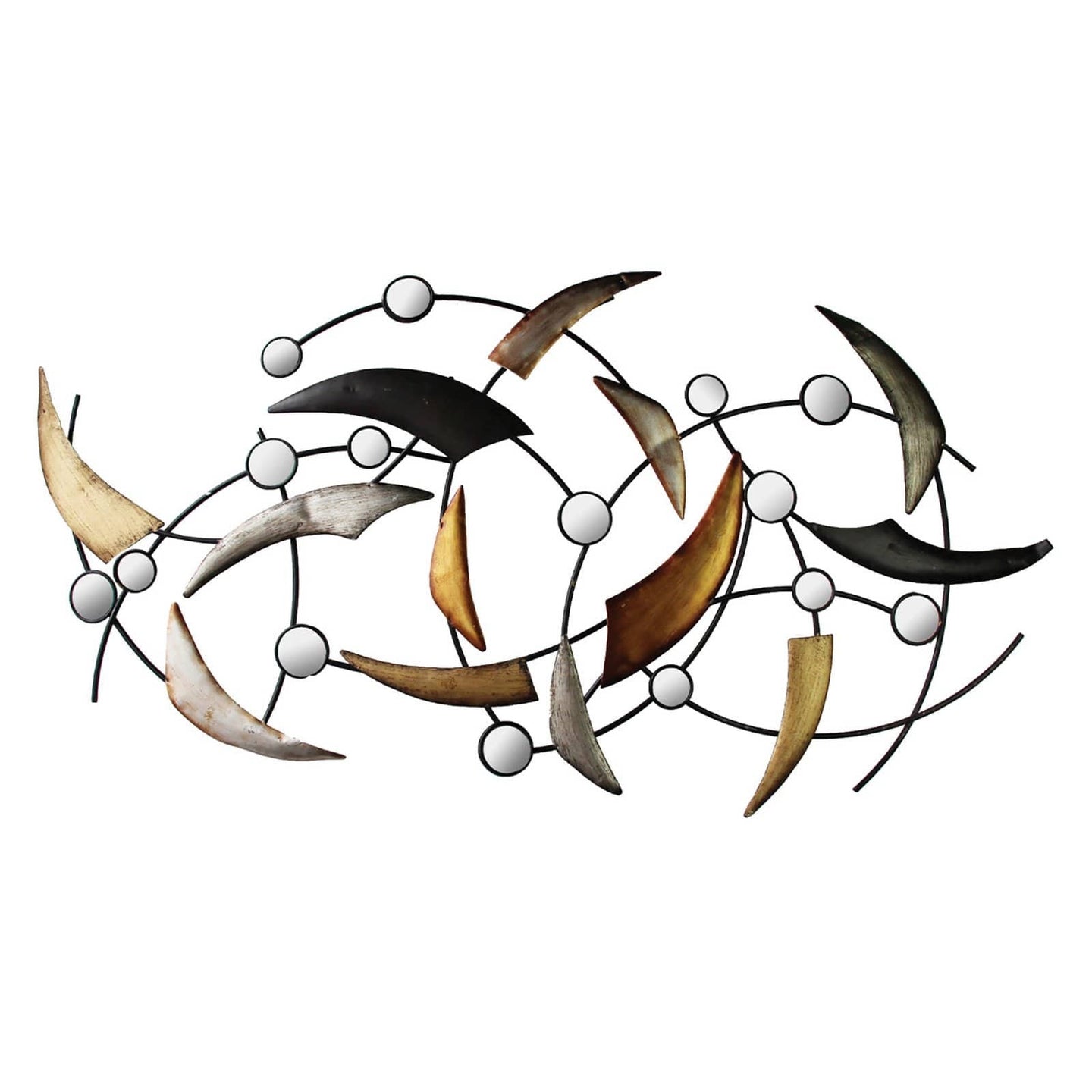 Arched Curves Wall Sculpture Decor(1247)