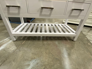 Elizabeth 48 in. W x 22 in. D Vanity in White  BASE ONLY 3596RR