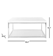 Load image into Gallery viewer, Malone Chrome High Gloss Coffee Table #466HW
